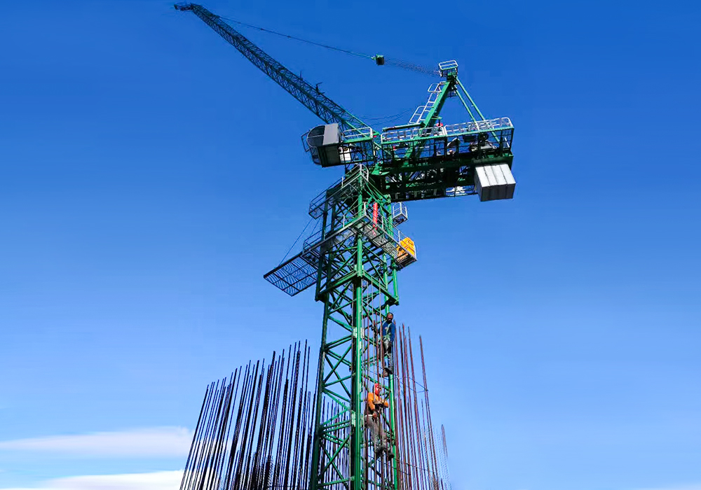 QTD80 Luffing-jib Tower Crane 6T JIB Pituus 40m